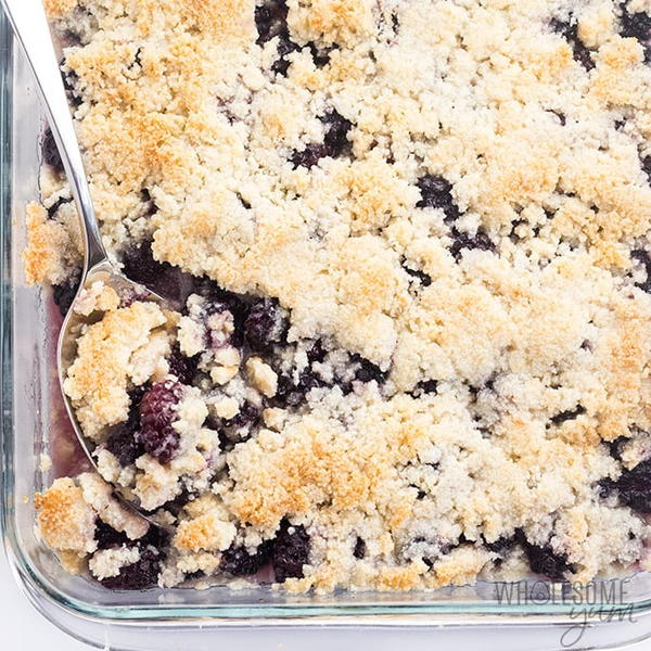 Healthy Sugar-Free Low Carb Blackberry Cobbler Recipe Healthy Sugar-Free Low Carb Blackberry Cobbler Recipe