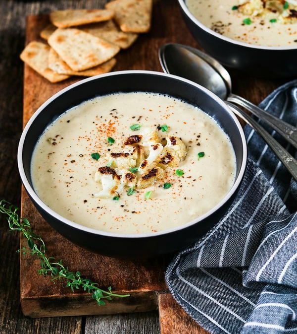 Roasted Vegan Cauliflower Soup Roasted Vegan Cauliflower Soup