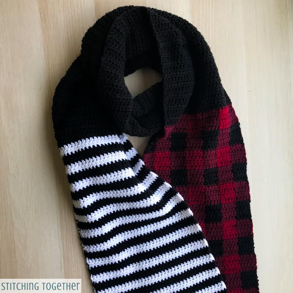 Stripes and Plaid Scarf Stripes and Plaid Scarf