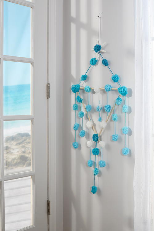 Beachy Pom Pom Wall Hanging Beachy Pom Pom Wall Hanging