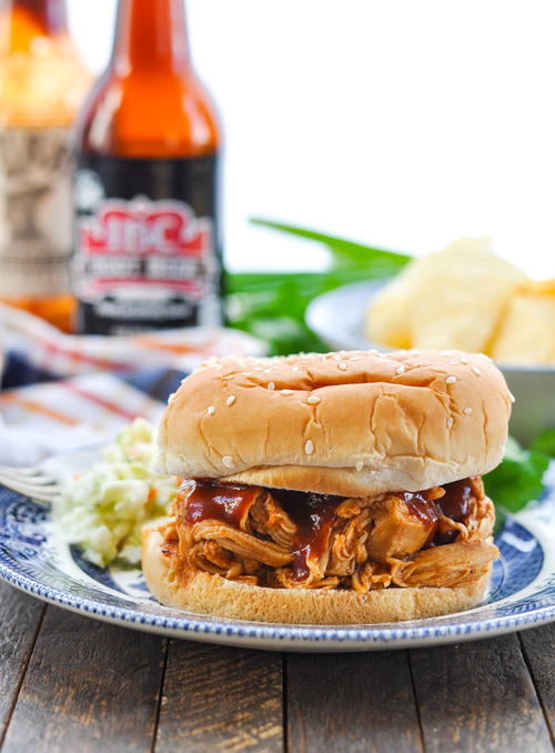 Root Beer Barbecue Chicken Slow CookerInstant Pot Root Beer Barbecue Chicken {Slow Cooker/Instant Pot}