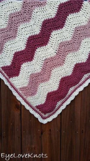 Raspberries Cream Ripple Baby Blanket Raspberries & Cream Ripple Baby Blanket