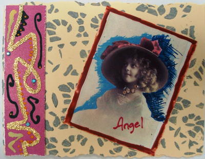 Doily Vintage Angel Card
