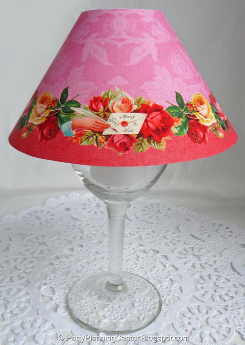 Printable Valentine Lampshade Printable Valentine Lampshade