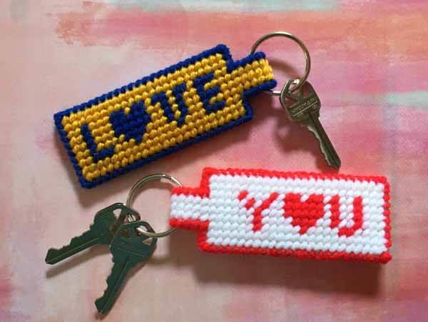 Love You Key Ring "Love You" Key Ring