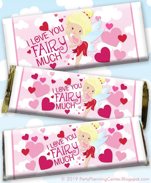 Valentine Fairy Chocolate Wrapper Valentine Fairy Chocolate Wrapper