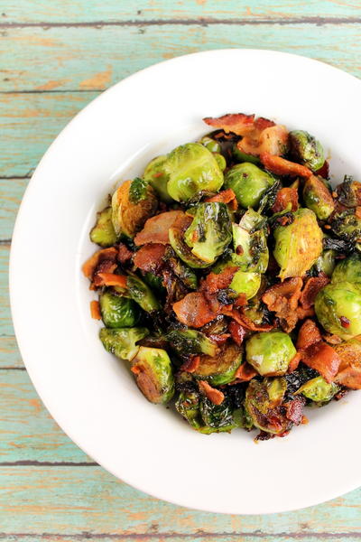 Brussels Sprouts with Bacon and Balsamic Brussels Sprouts with Bacon and Balsamic