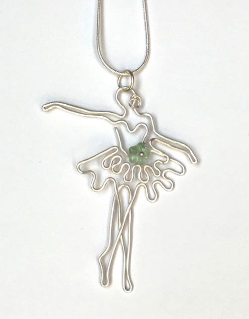 Wire Ballerina Pendant Wire Ballerina Pendant