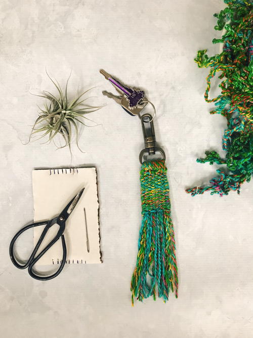 DIY Woven Tassel Keychain DIY Woven Tassel Keychain