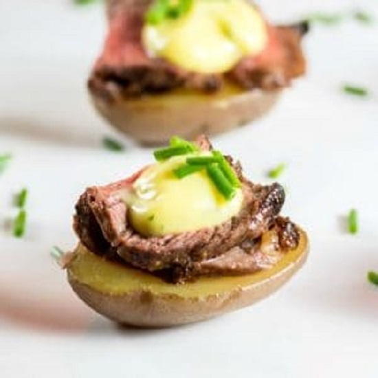 Mouthwatering Steak and Potatoes Appetizer Mouthwatering Steak and Potatoes Appetizer