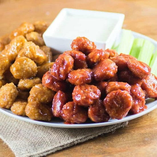 Teriyaki and BBQ Popcorn Chicken Teriyaki and BBQ Popcorn Chicken