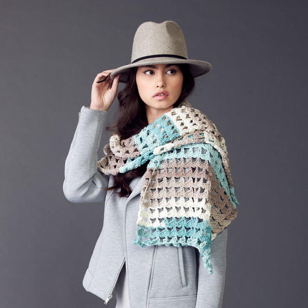 Easy Shell Shawl Crochet Pattern Easy Shell Shawl Crochet Pattern