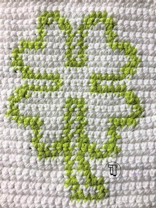 Four Leaf Clover Dishcloth 2 Four Leaf Clover Dishcloth #2