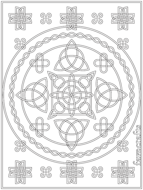 Free Printable Celtic Knot Coloring Page