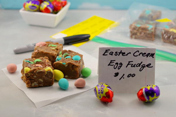 Microwave Easter Creme Egg Fudge Microwave Easter Creme Egg Fudge
