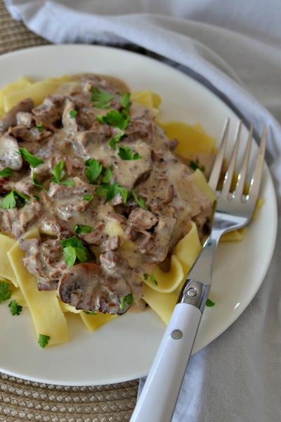 Slow Cooker Beef Stroganoff Slow Cooker Beef Stroganoff