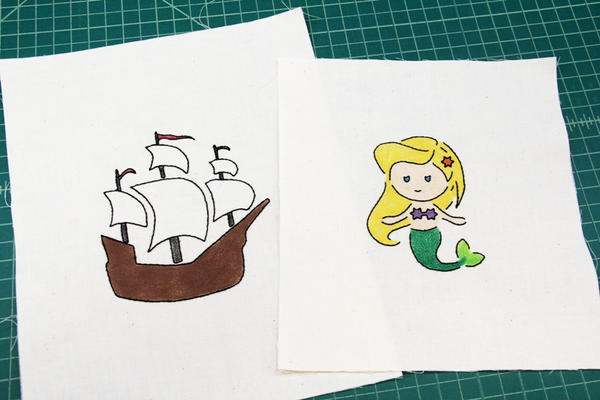 Embroidered Canvas Using Stencils Embroidered Canvas Using Stencils