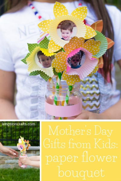 Mothers Day Gifts from Kids Paper Flower Bouquet Mother’s Day Gifts from Kids: Paper Flower Bouquet