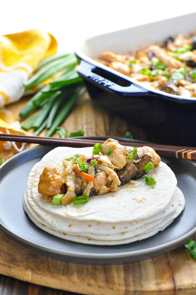 Dump-and-Bake Moo Shu Chicken Dump-and-Bake Moo Shu Chicken