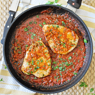 Spanish Tuna Steaks with Spicy Tomato Sauce