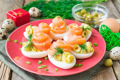 The Best Salmon Deviled Eggs