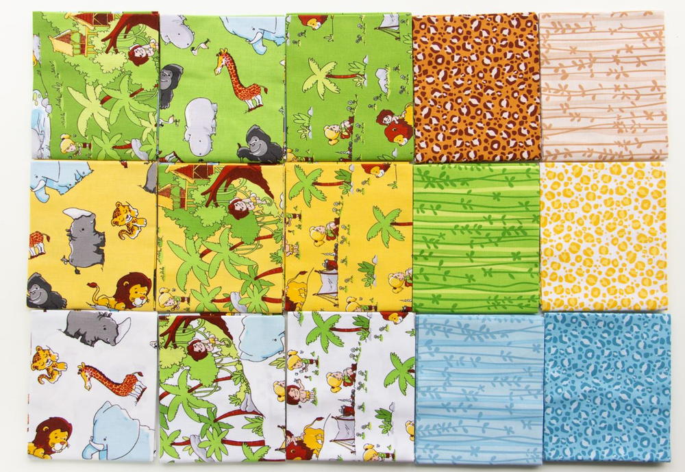 Riley Blake Designs Jungle Animals Tarzan Jane Treehouse SALE Tarzanimals Panel Multi Quilting Cotton Fabric