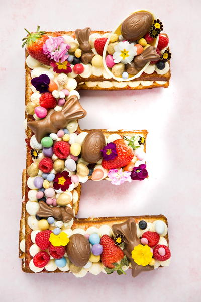 E Is For Easter Letter Cake E Is For Easter Letter Cake