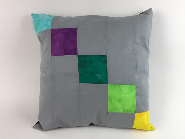 Color Block Patchwork Pillow Color Block Patchwork Pillow