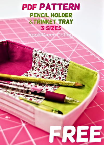 Free Pattern - Trinket Tray And Pencil Holder In 3 Sizes