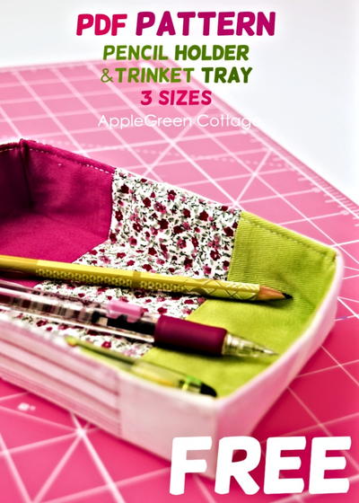 Free Pattern - Trinket Tray And Pencil Holder In 3 Sizes Free Pattern - Trinket Tray And Pencil Holder In 3 Sizes