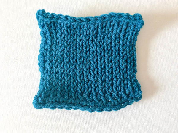 Example of Tunisian Knit Stitch