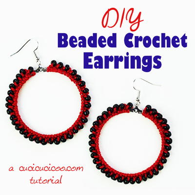 DIY Beaded Crochet Earrings