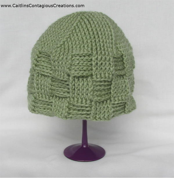 Spiral Star Basket Weave Beanie Spiral Star Basket Weave Beanie