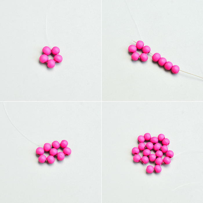Beebeecraft Tutorials on How to Make a Pair of Red Wood Beaded Ball Earrings Beebeecraft Tutorials on How to Make a Pair of Red Wood Beaded Ball Earrings