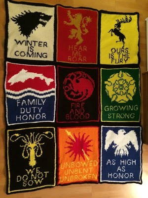 Fire and Blood Blanket Pattern