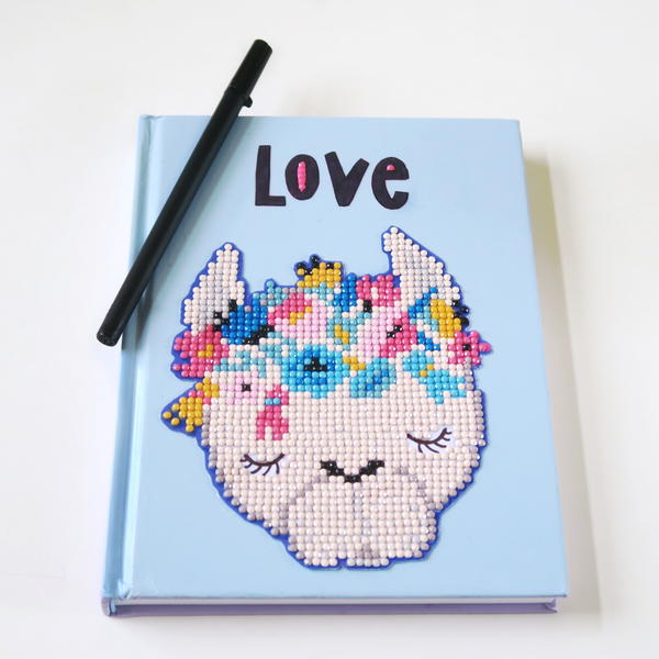 Llama Diamond Art Altered Journal Llama Diamond Art Altered Journal