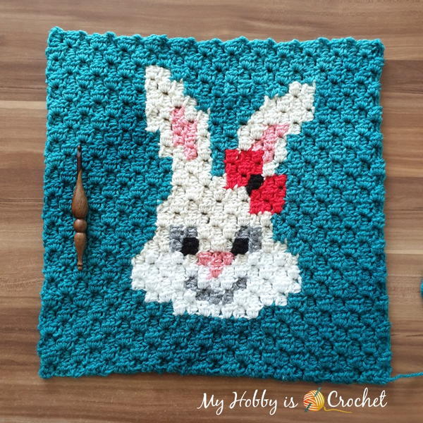 Sassy Bunny C2C Square Sassy Bunny C2C Square