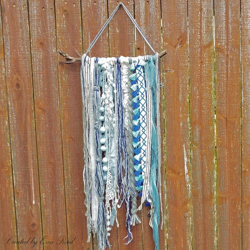 Boho Trim and Yarn Wall Hanging Boho Trim and Yarn Wall Hanging