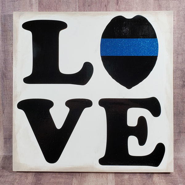Thin Blue Line Sign Thin Blue Line Sign