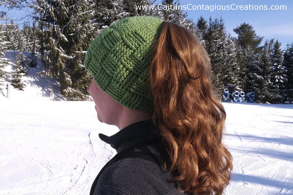 Basket Weave Ponytail Beanie Basket Weave Ponytail Beanie