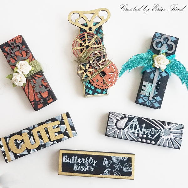 Mixed Media Altered Jenga Blocks Mixed Media Altered Jenga Blocks