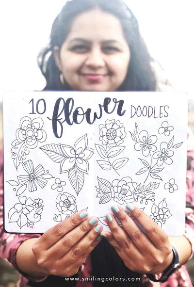 10 Floral Doodle Ideas 10 Floral Doodle Ideas