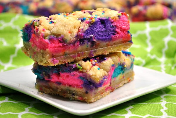 Unicorn Cheesecake Bars Unicorn Cheesecake Bars