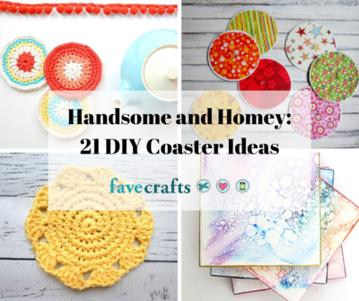Handsome and Homey 21 DIY Coaster Ideas