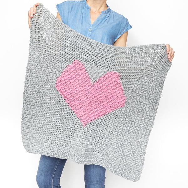Heart Graphgan Baby Blanket Crochet Pattern Heart Graphgan Baby Blanket Crochet Pattern