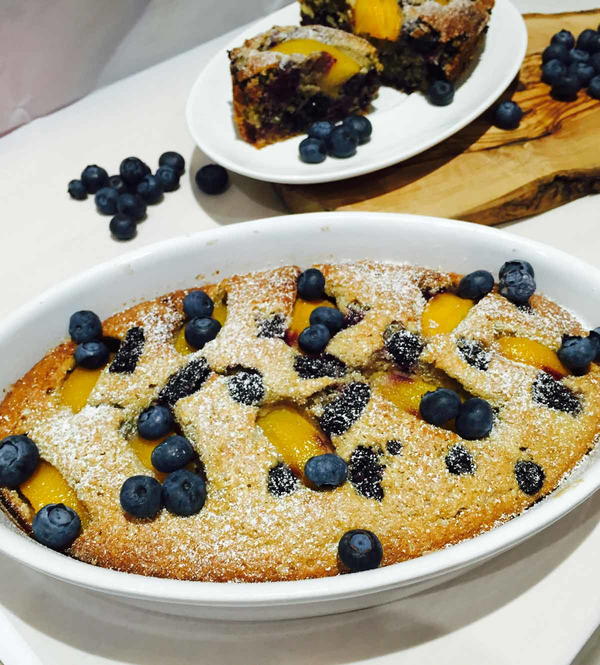 Peach N Berries Healthy Cake Peach N Berries Healthy Cake