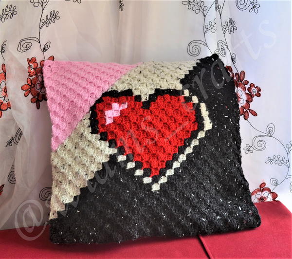 Red Heart Cushion Cover Red Heart Cushion Cover