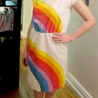 Rainbow Pillowcase Sundress Rainbow Pillowcase Sundress