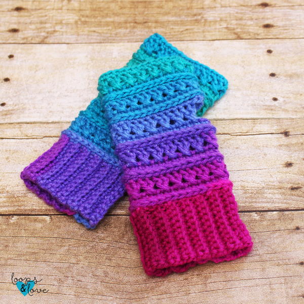 Criss Cross Fingerless Gloves Criss Cross Fingerless Gloves