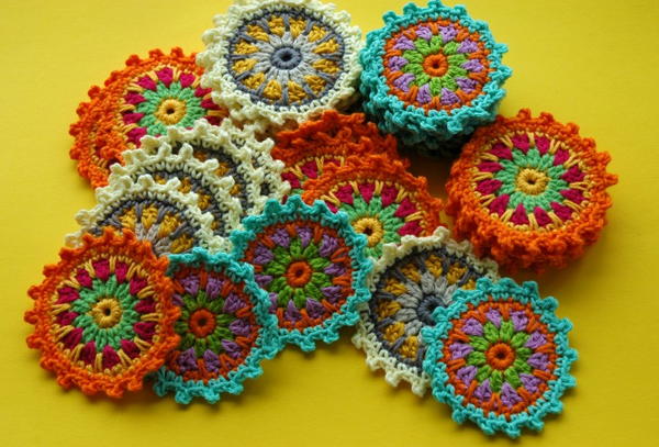 Flower Motif Coaster Flower Motif Coaster